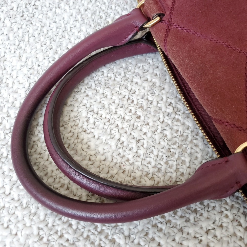 🔥Tory Burch Frida stitched suede satchel - Picture 10 of 11